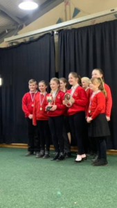 Goathland Plough Stots Junior Sword Dance Competition The winners Fylingdales Primary School