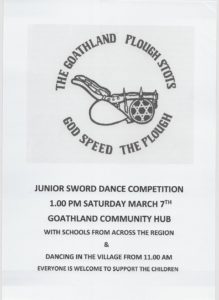 Goathland Plough Stots Junior Sword Dance Competition The winners Fylingdales Primary School