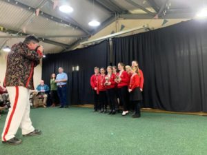 Goathland Plough Stots Junior Sword Dance Competition The winners Fylingdales Primary School